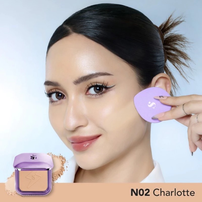 Somethinc Copy Paste Coverblur Powder Foundation 12gr - N02 Charlotte