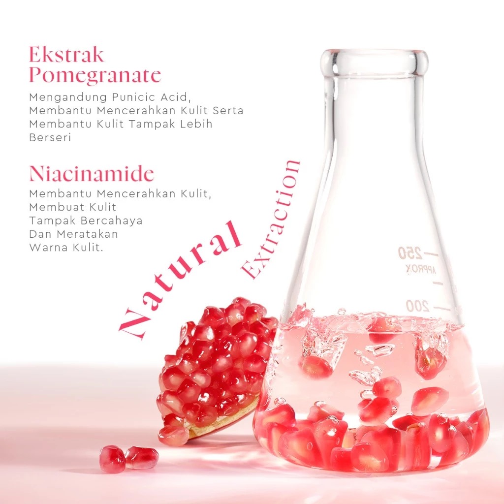 Glad 2 Glow Toner - Pomegranate Niacinamide Brightening 80ml