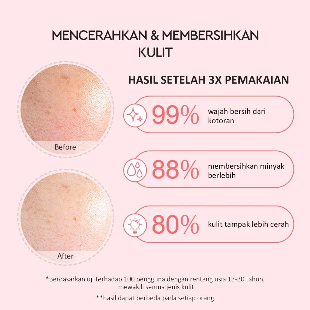 Glad 2 Glow Clay Mask - Pomegranate Niacinamide Brightening 30gr