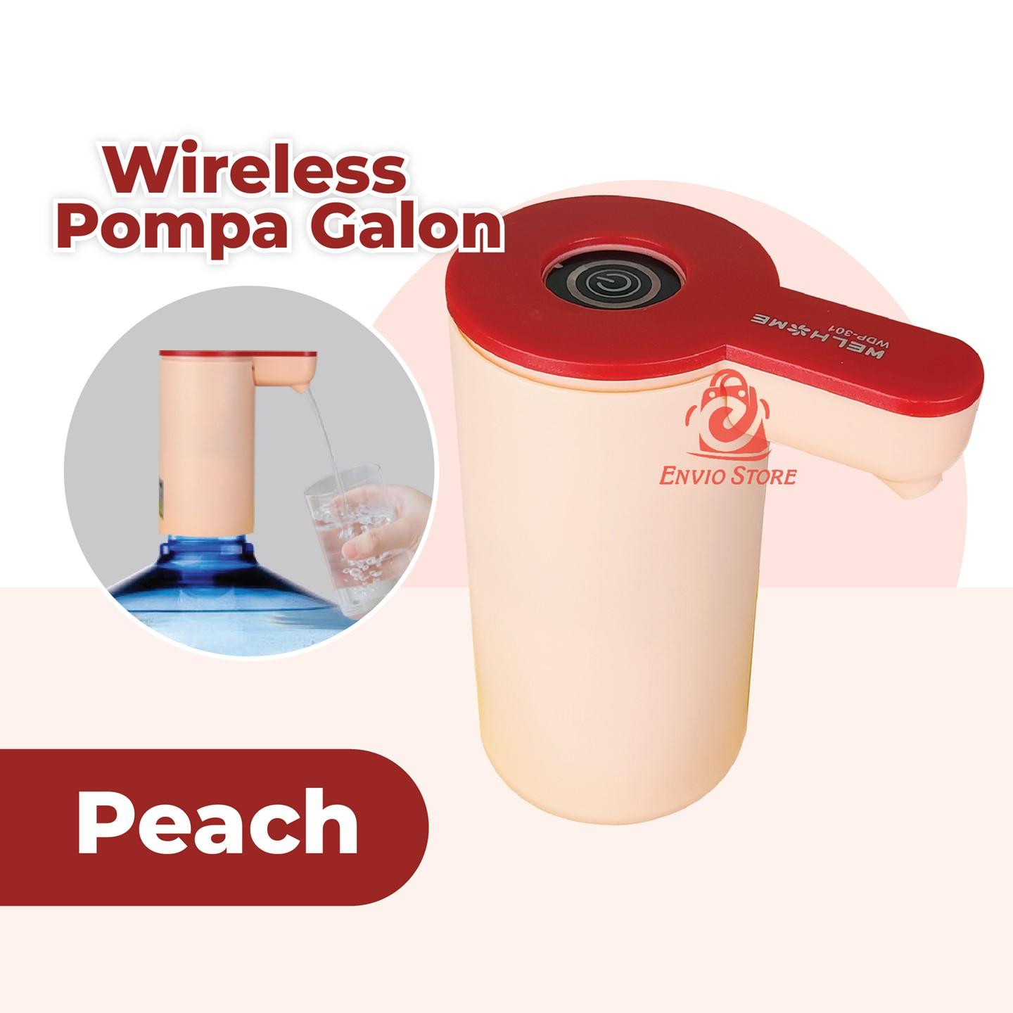 Welhome Pompa Galon Elektrik 1200mAh - PEACH / PINK (WDP-301)