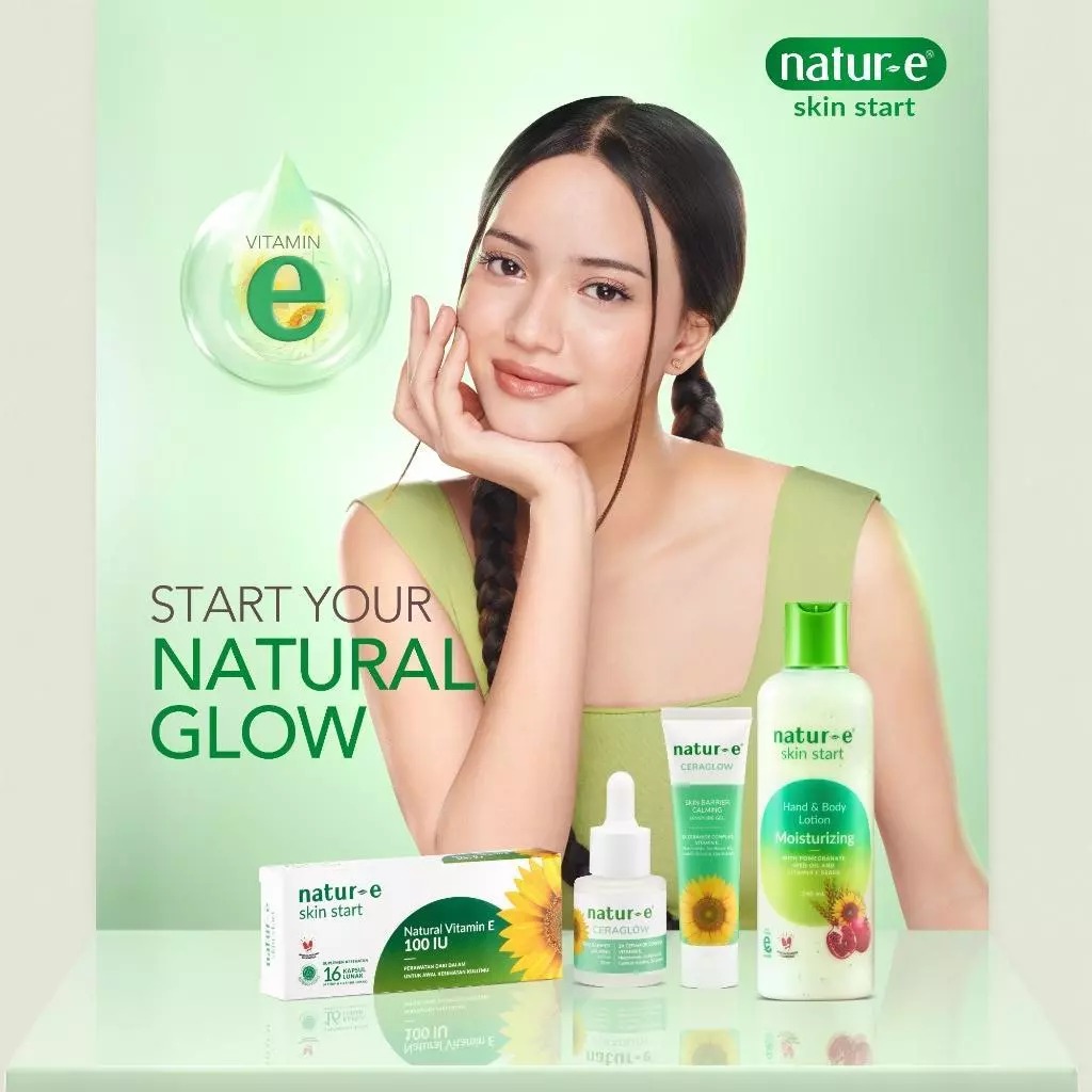 Natur-E Skin Start Natural Vitamin E 100 IU Supplement Soft Capsule 32s - Vitamin E Suplemen Kesehatan