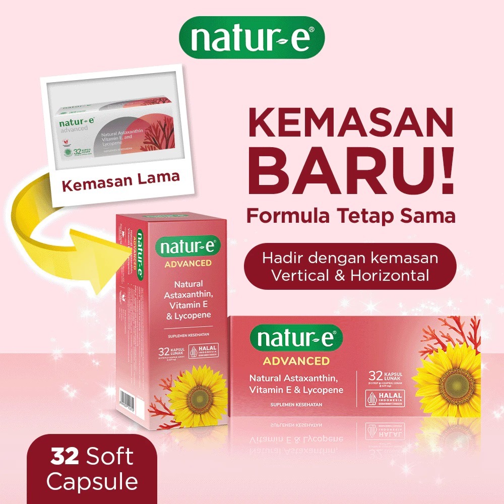 Natur-E Advanced Soft Capsule 32s - Vitamin E Suplemen Kesehatan