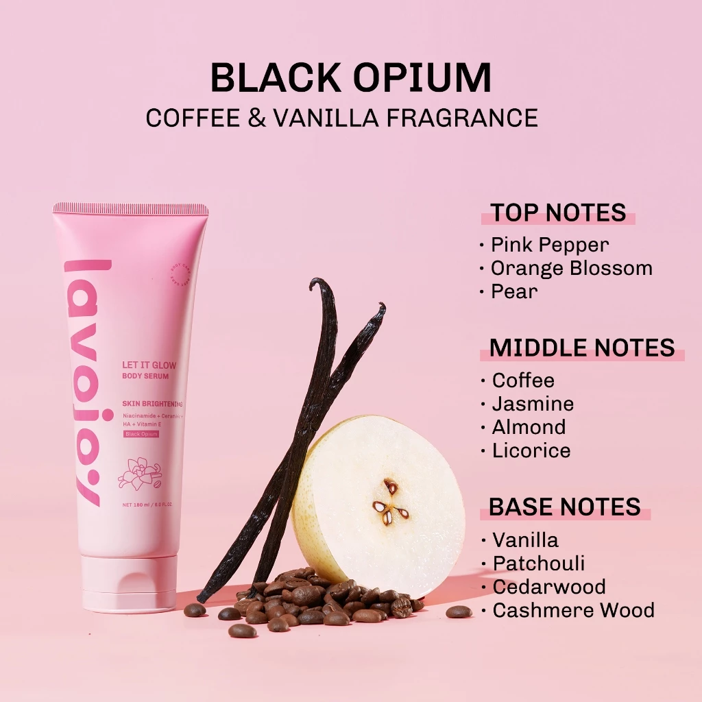 Lavojoy Let It Glow Black Opium Skin Brightening Body Serum 180ml