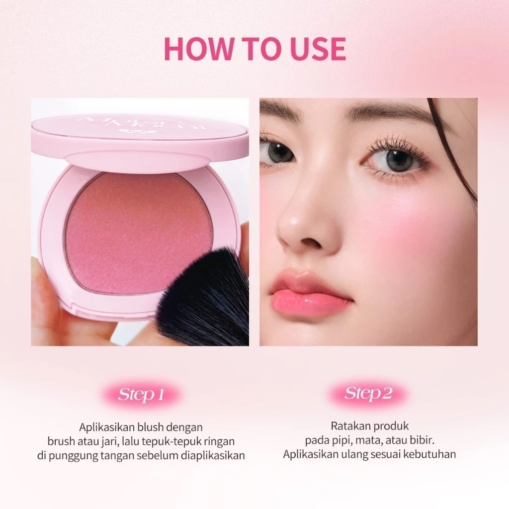 BNB Barenbliss Moist Mochi Paste Powder Blush 4.5gr - 03 Sunset Mango