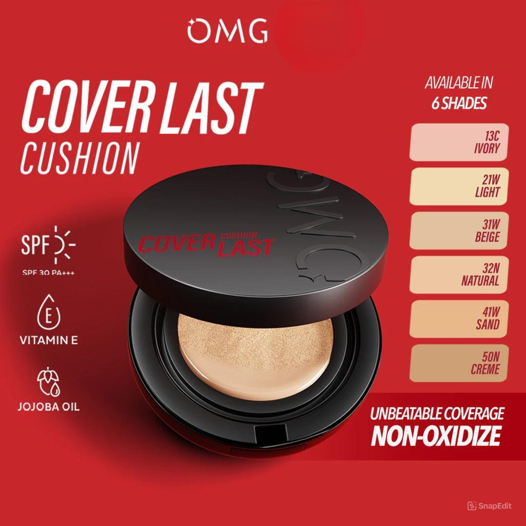 Oh My Glam Coverlast Cushion 15gr - 41W Sand (OMG)