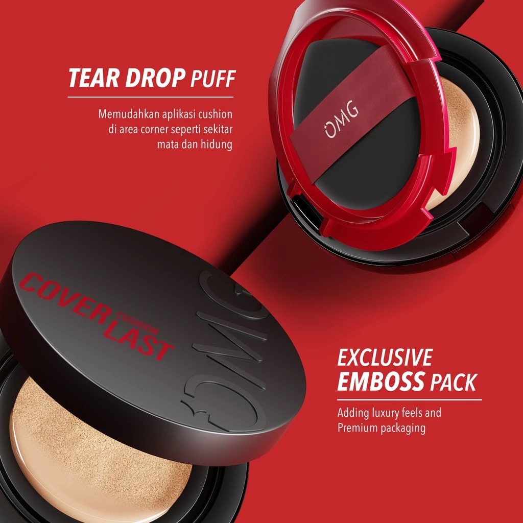 Oh My Glam Coverlast Cushion 15gr - 50N Crème (OMG)