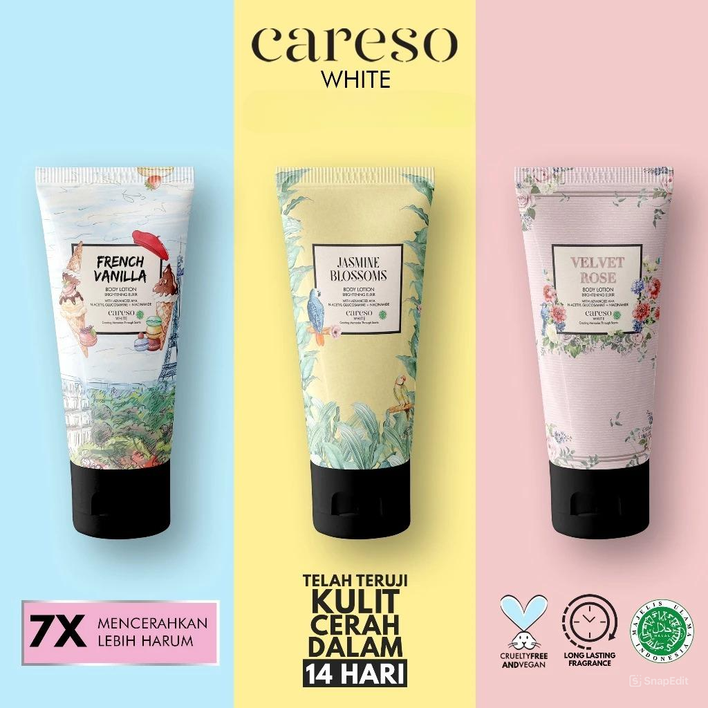 Careso Body Lotion Brightening Elixir 50ml (Tube) - Clean