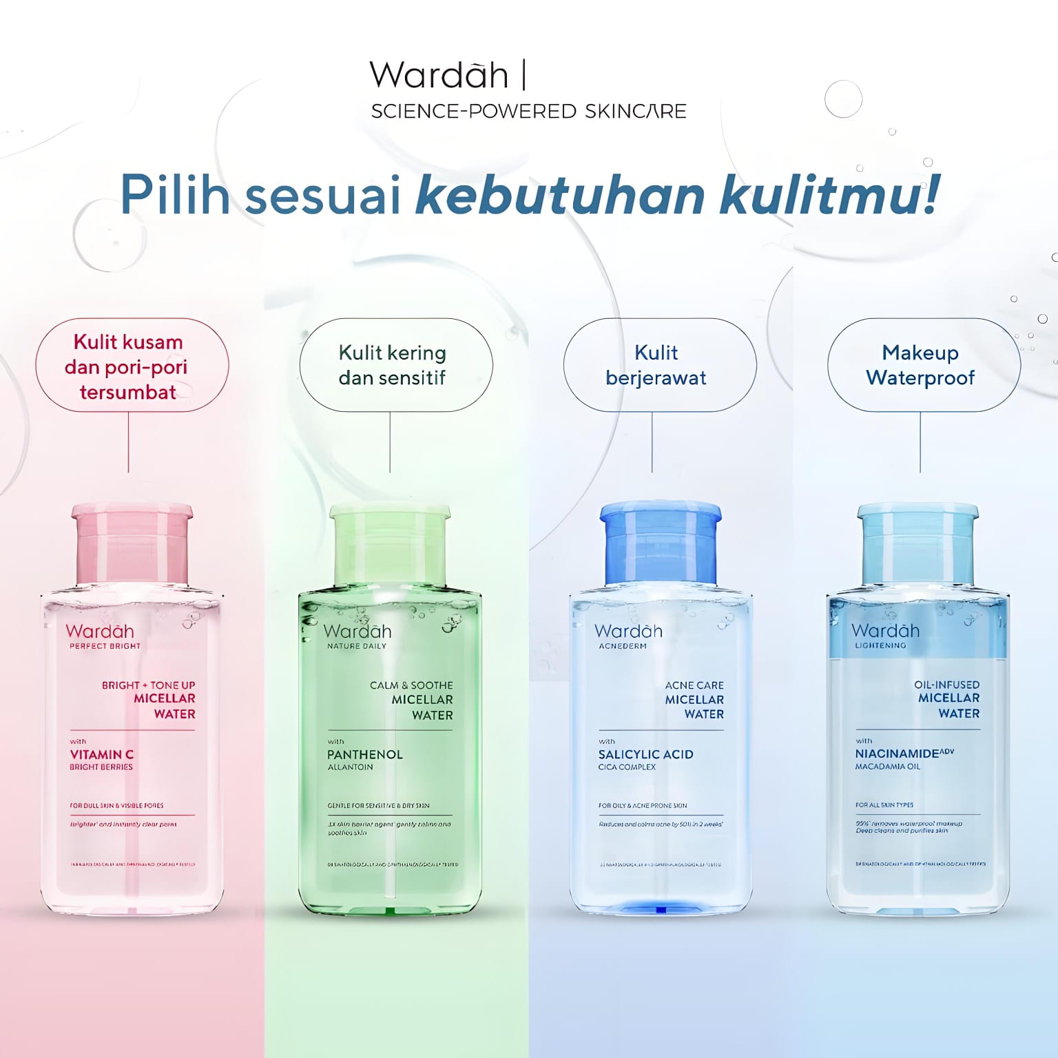 Wardah Perfect Bright + Tone Up Micellar Water 240ml