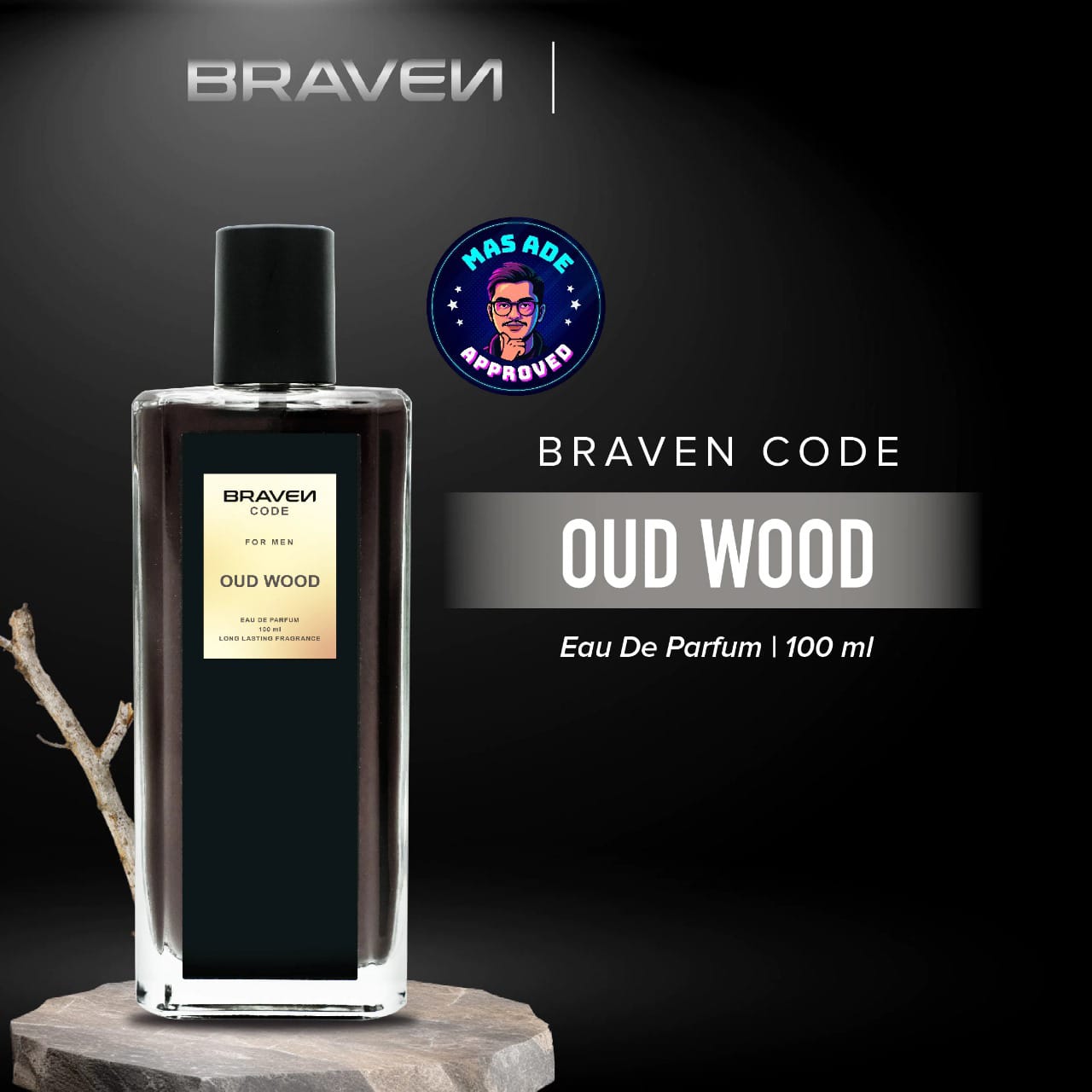 Braven Code Eau De Parfum 100ml - Oud Wood