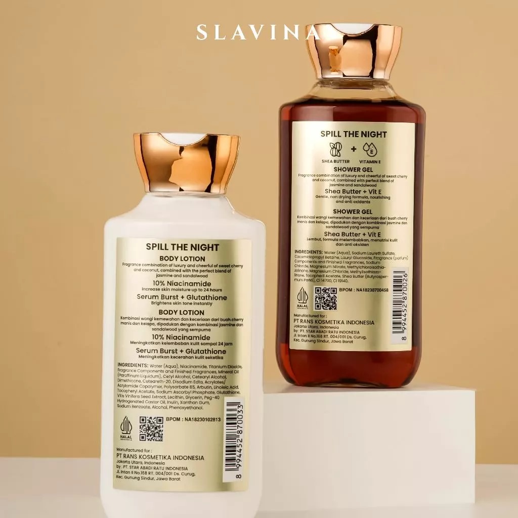 Slavina Shower Gel 350ml - Spill The Night