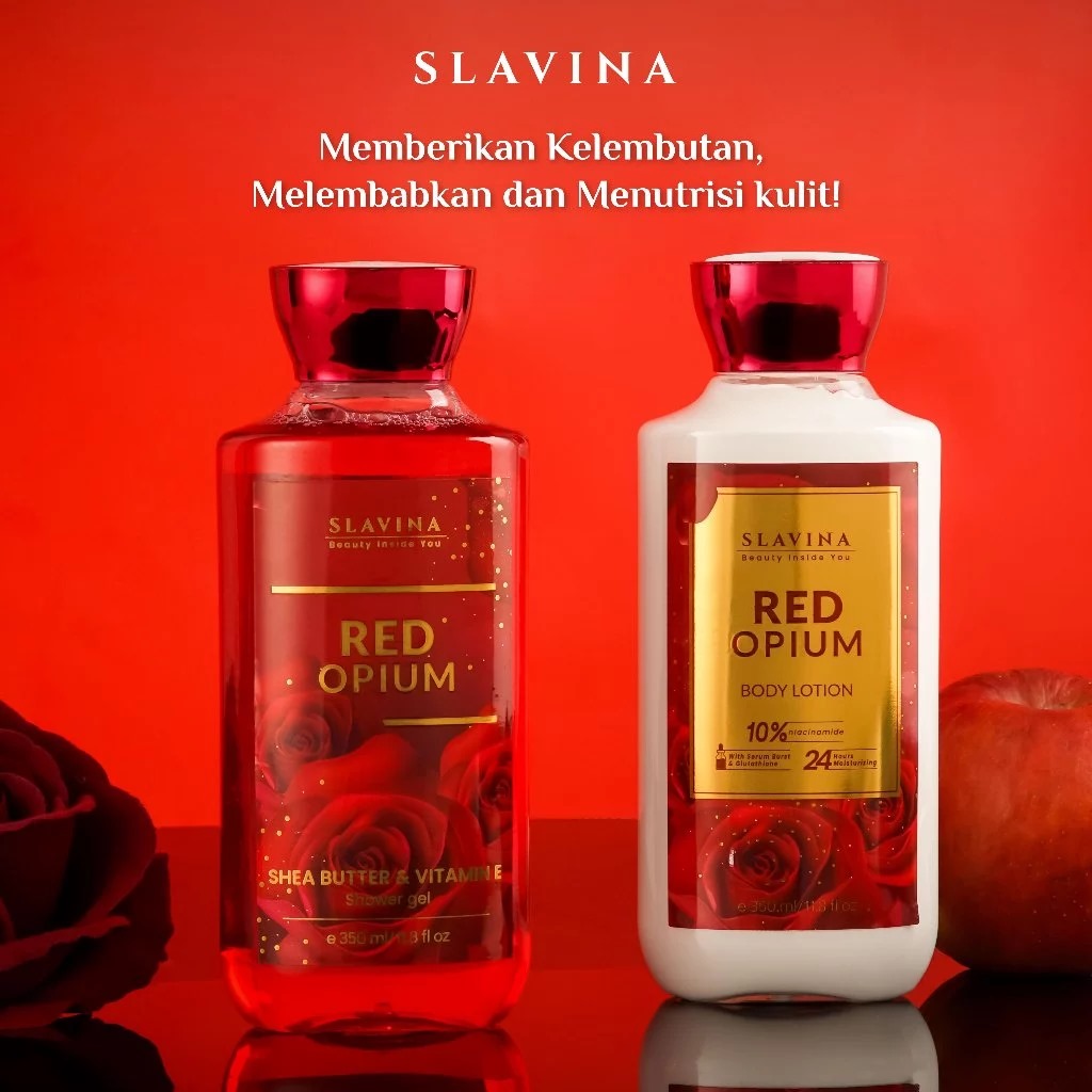 Slavina Body Lotion 350ml - Red Opium