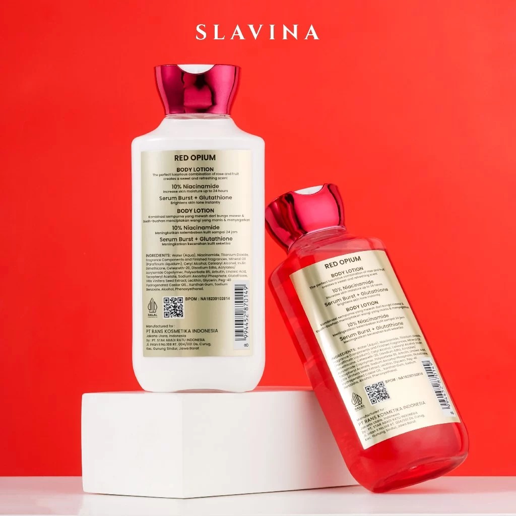 Slavina Body Lotion 350ml - Red Opium