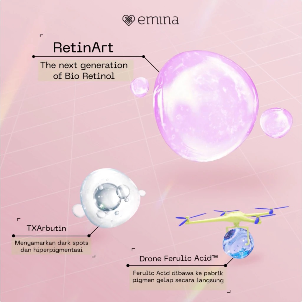 Emina GloRad+ High-Res Bright Glow Water-Sphere Serum 20ml