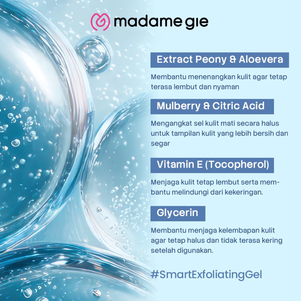 Madame Gie You Peel Me 100gr - 03 Soothing & Skin Clarity (Biru)