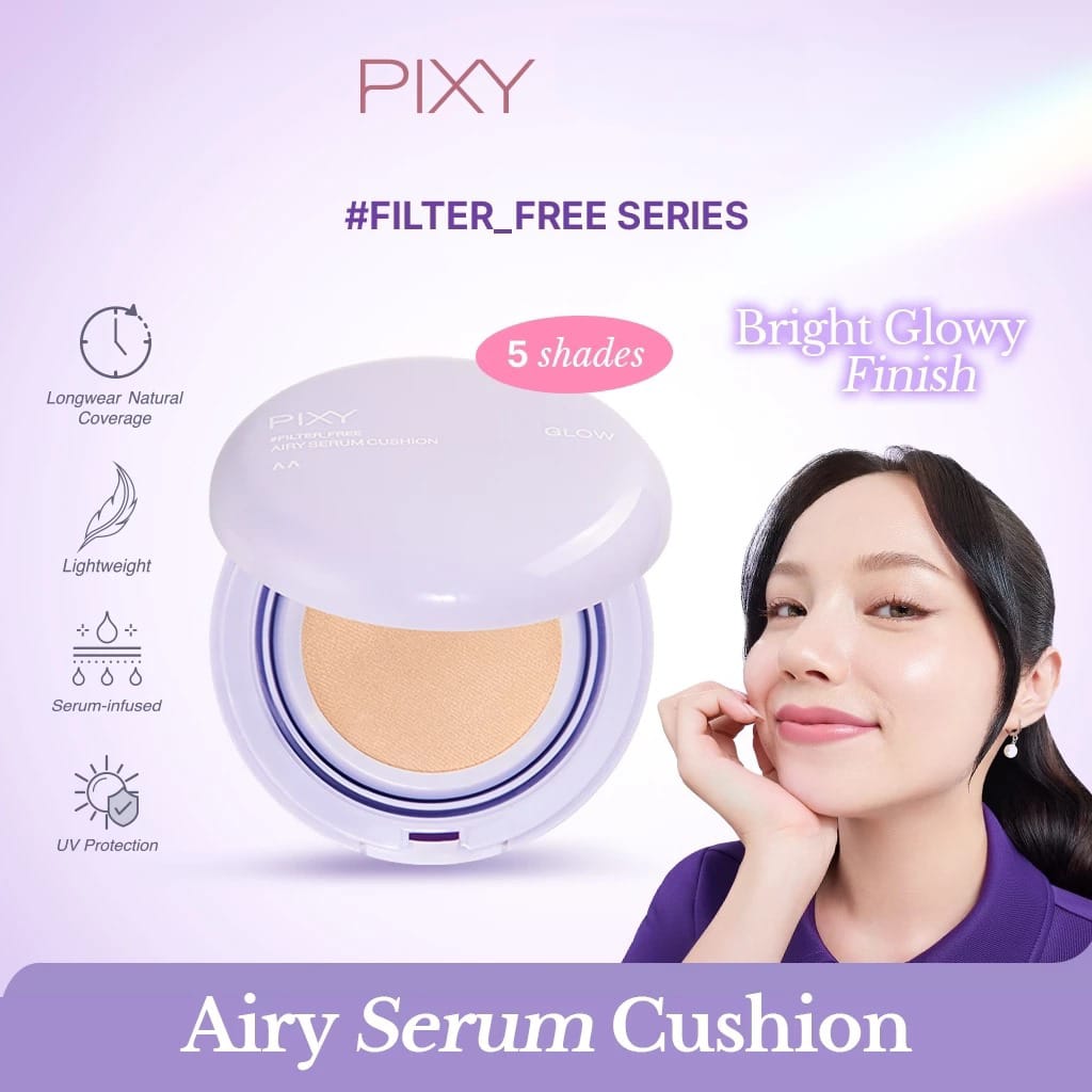 Pixy Airy Serum Cushion Glow 15gr - N43 Medium Beige