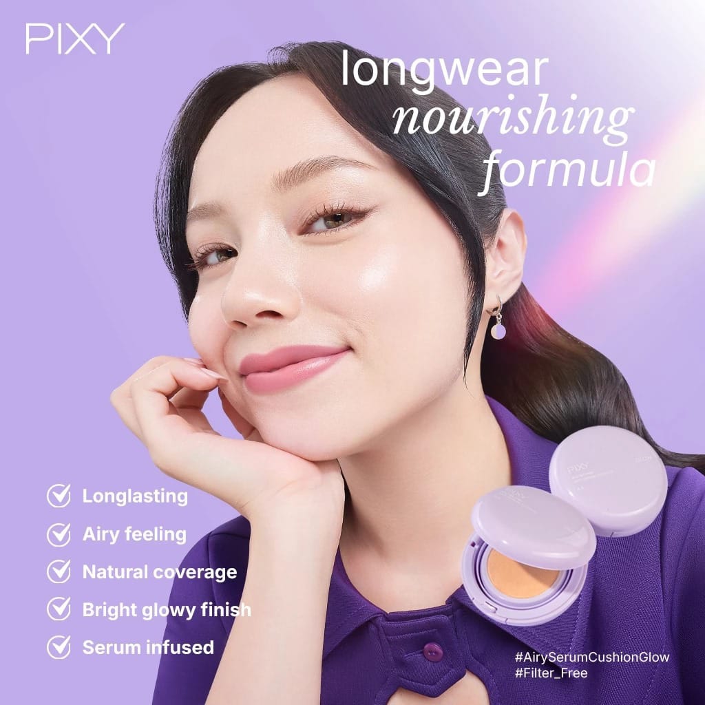 Pixy Airy Serum Cushion Glow 15gr - N43 Medium Beige
