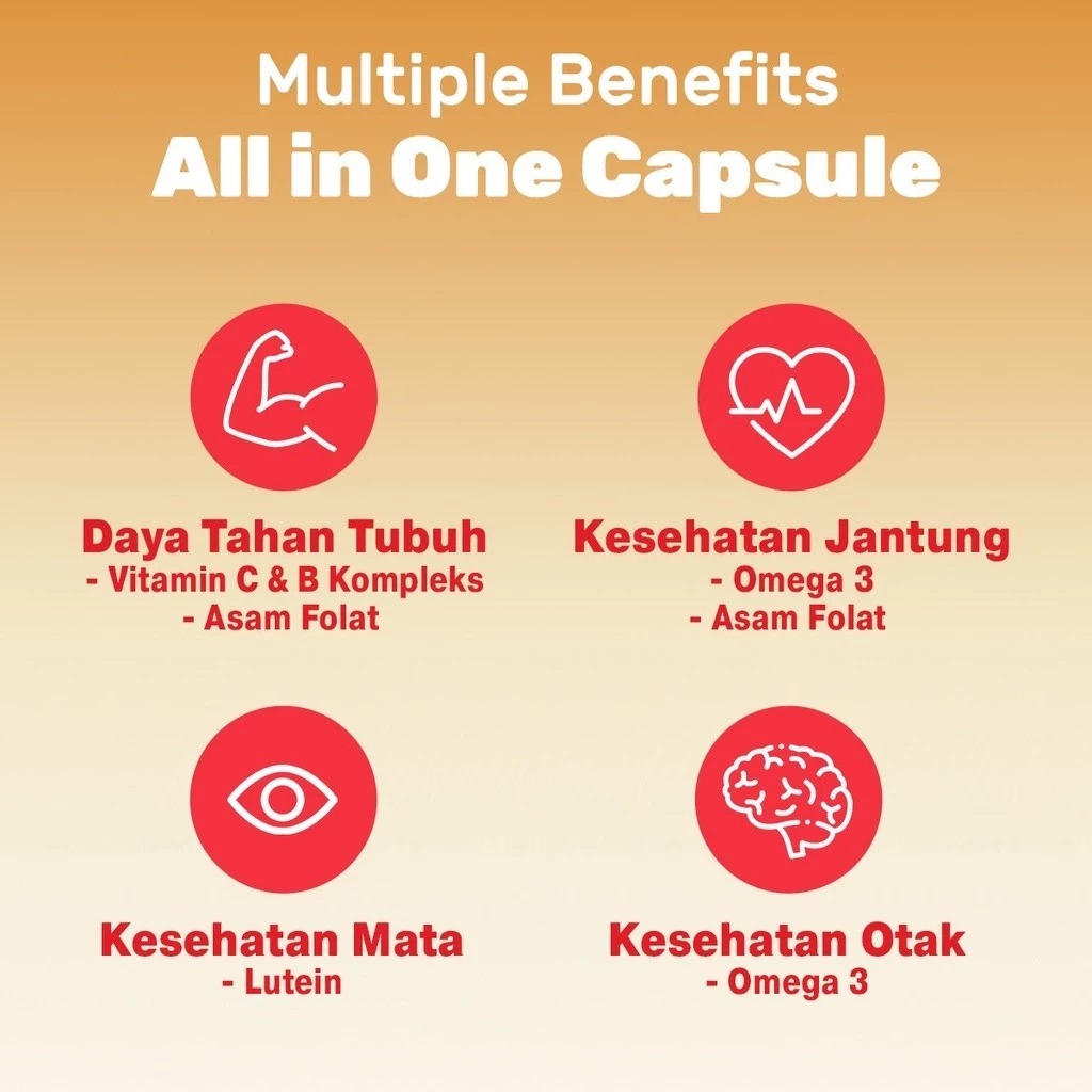 Enervon Gold (1 Strip 5 Tablet)  - Vitamin C dan B Complex Suplemen Kesehatan