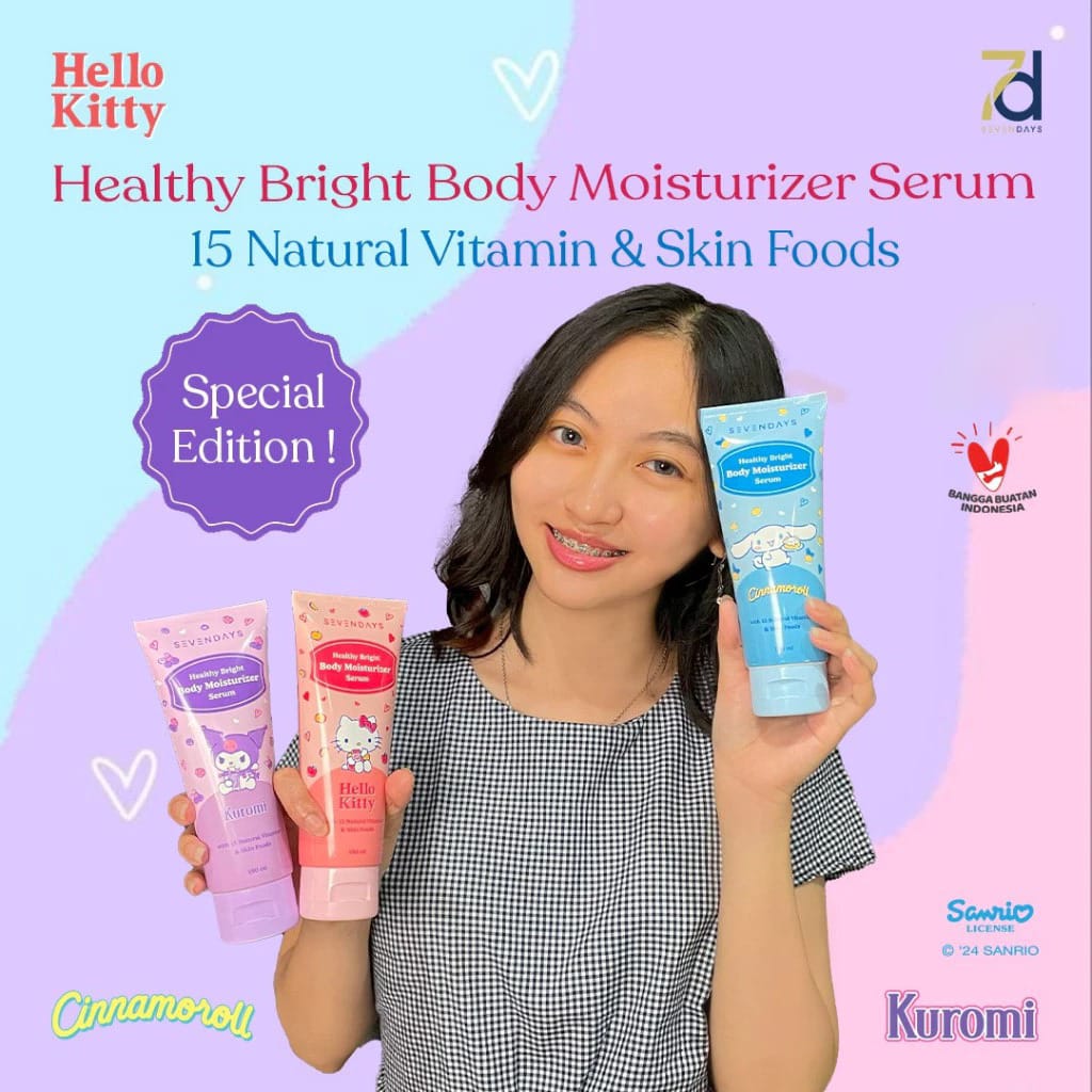 Sevendays Healthy Bright Body Moisturizer Serum 180ml - Cinnamoroll