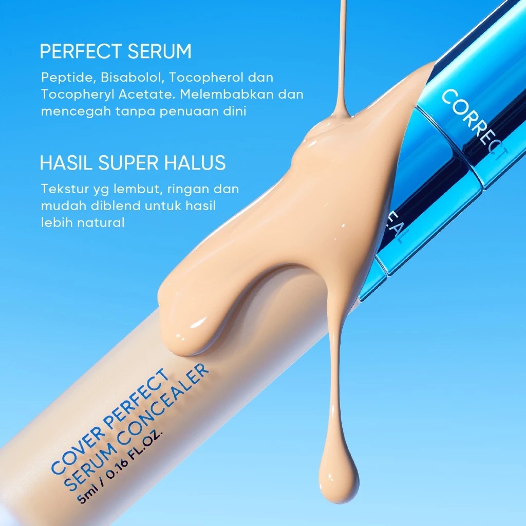 Skintific Cover Perfect Serum Concealer 5ml - 00 Porcelain