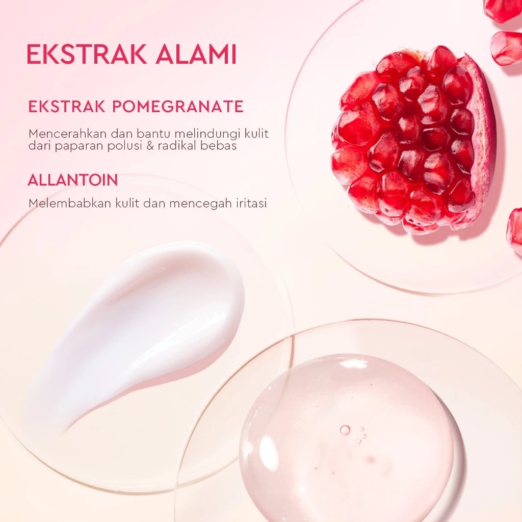 Glad 2 Glow Moisturizer - Pomegranate Niacinamide Brightening 100gr