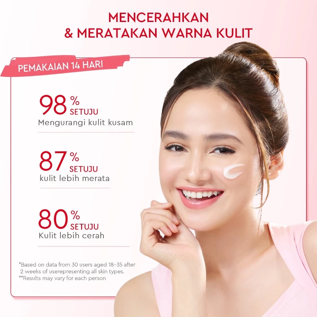 Glad 2 Glow Moisturizer - Pomegranate Niacinamide Brightening 100gr