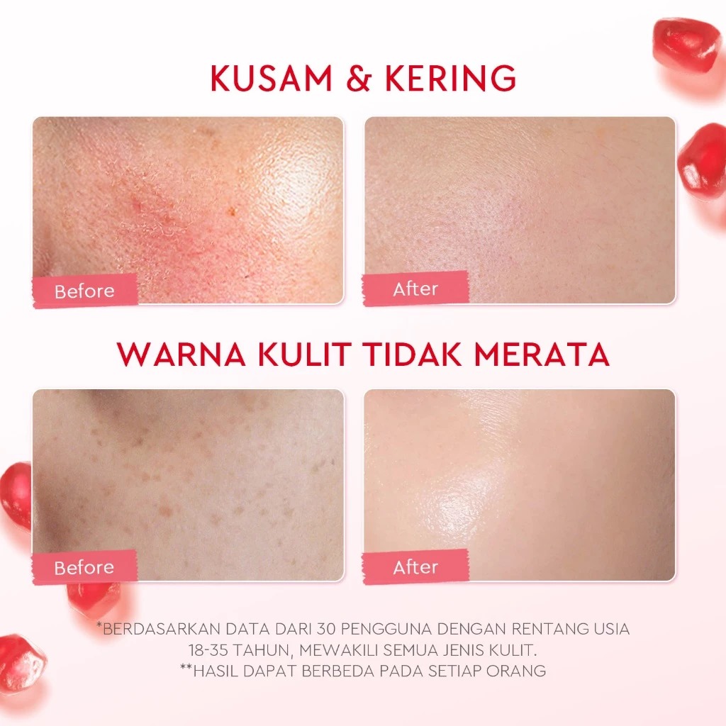 Glad 2 Glow Moisturizer - Pomegranate Niacinamide Brightening 100gr