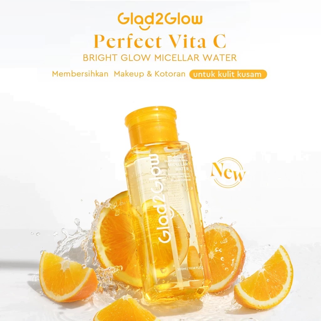 Glad 2 Glow Micellar Water - Perfect Vita C Bright Glow 300ml