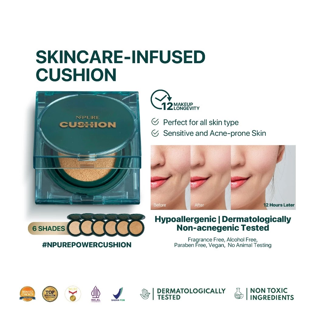 Npure Power Cushion Flawless Matte 13gr - Pear