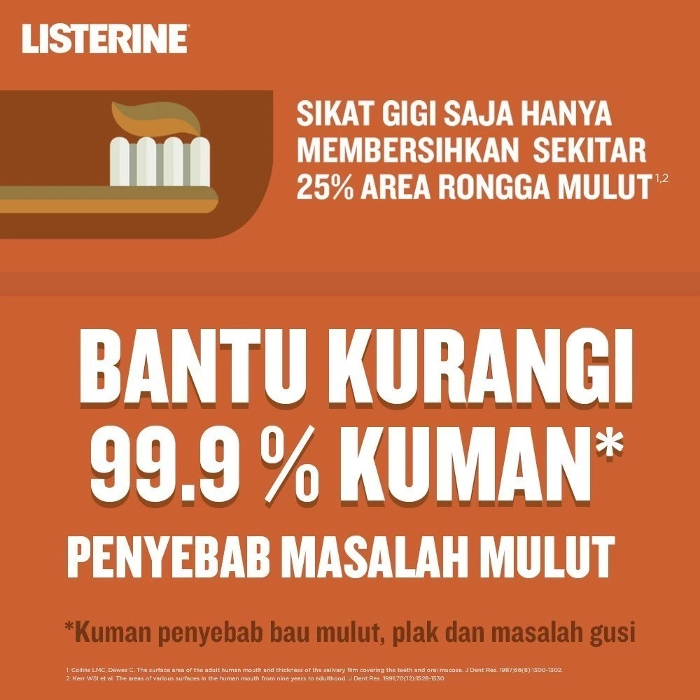 Listerine Antiseptic Mouthwash - Siwak 100ml