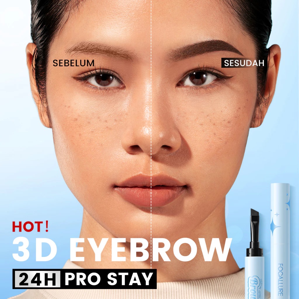 Focallure Lasting Waterproof Brow Pomade (FA-E23) 1.4gr - BR02 Dark Brown