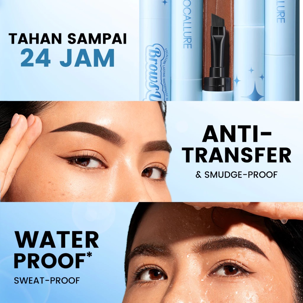 Focallure Lasting Waterproof Brow Pomade (FA-E23) 1.4gr - BR02 Dark Brown