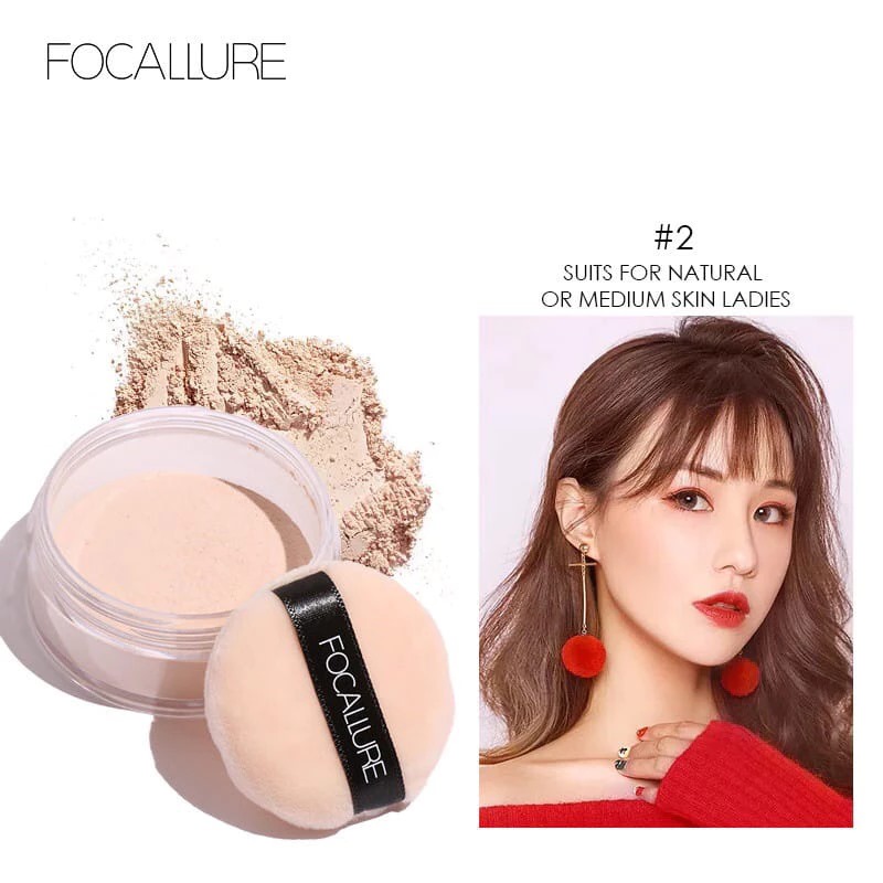 Focallure Face Setting Powder Poreless Oil Control (FA15) 7gr - 02 Natural Color