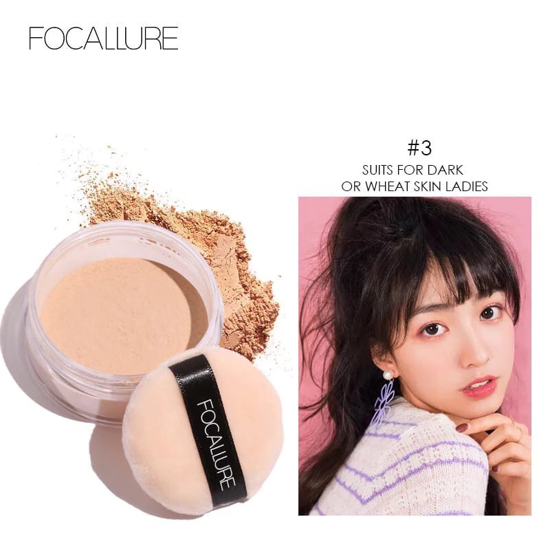 Focallure Face Setting Powder Poreless Oil Control (FA15) 7gr - 03 Wheat Color