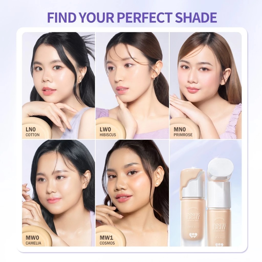 BNB Barenbliss Bloomdew Inner Light Serum Tint SPF50 PA+++ 30ml - LW0 Hibiscus