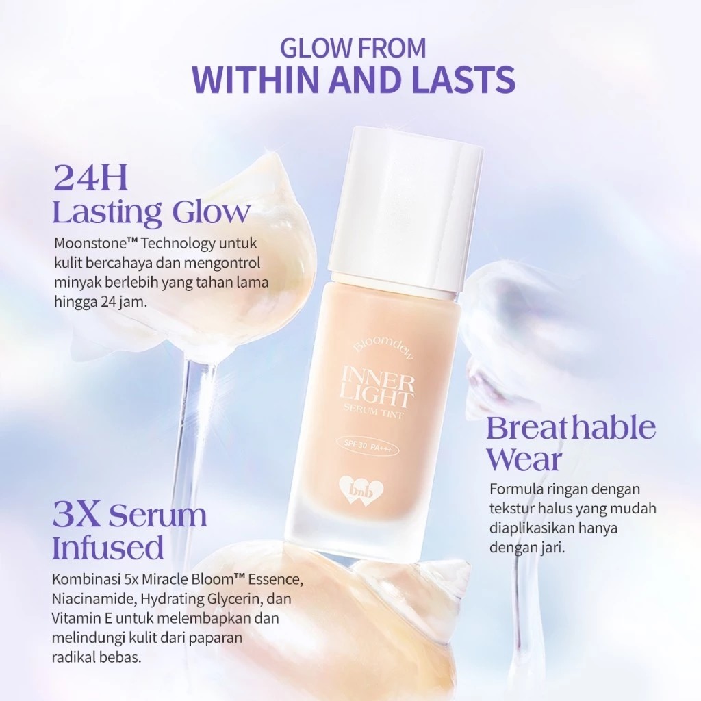 BNB Barenbliss Bloomdew Inner Light Serum Tint SPF30 PA+++ 30ml - MN0 Primrose