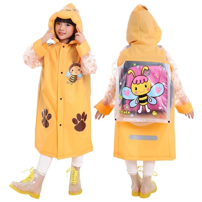 Jas Hujan Ransel Anak - (Jas Hujan Anak Sekolah Karakter Lucu)