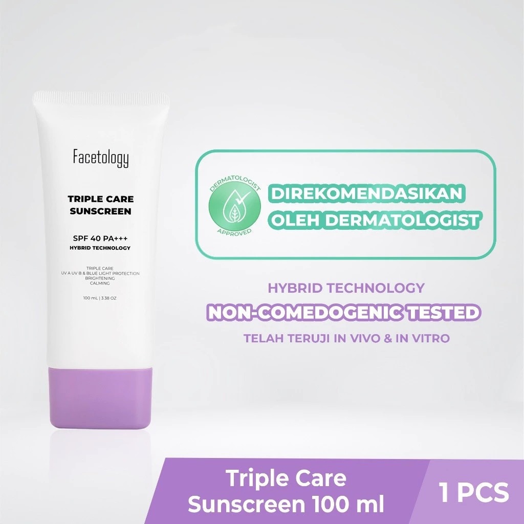 Facetology Triple Care Sunscreen SPF40 PA+++ 100ml