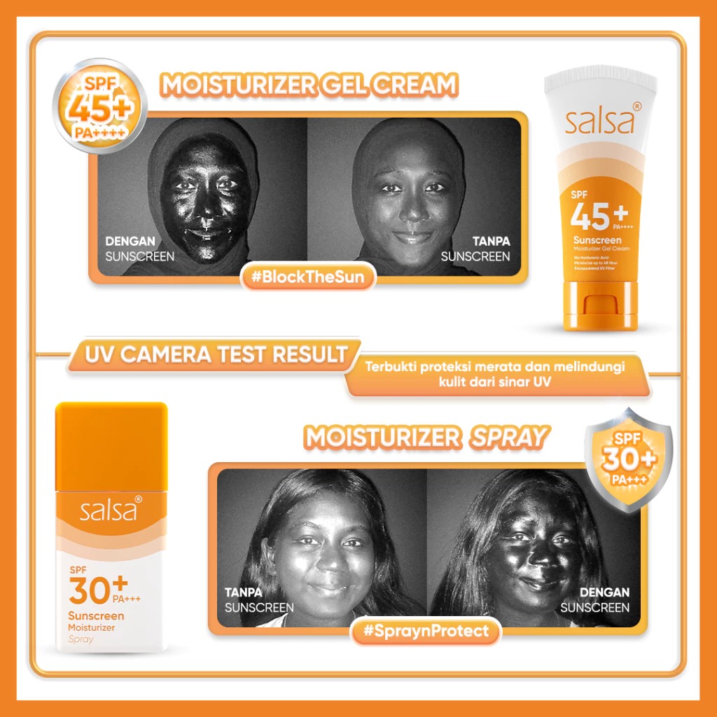 Salsa Sunscreen Moisturizer Spray SPF30+ PA+++ 50ml