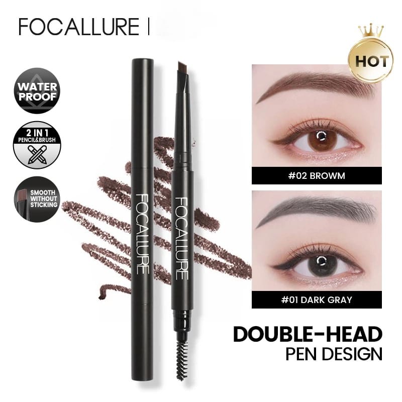 Focallure Auto Brows Pen (FA18) 0.25gr - 01 Dark Gray