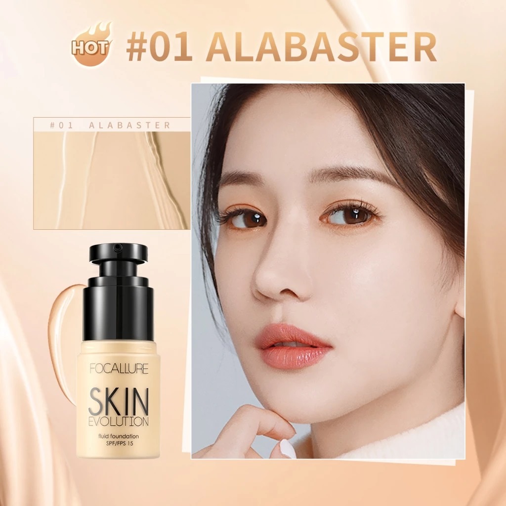 Focallure Face Fluid Foundation (FA30) 31gr - 01 Alabaster