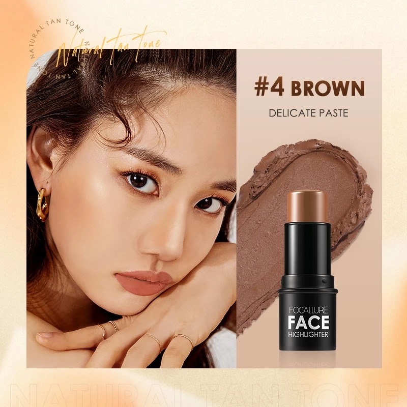 Focallure Face Highlighter & Contour Multi Stick (FA01) 6gr - 04 Brown