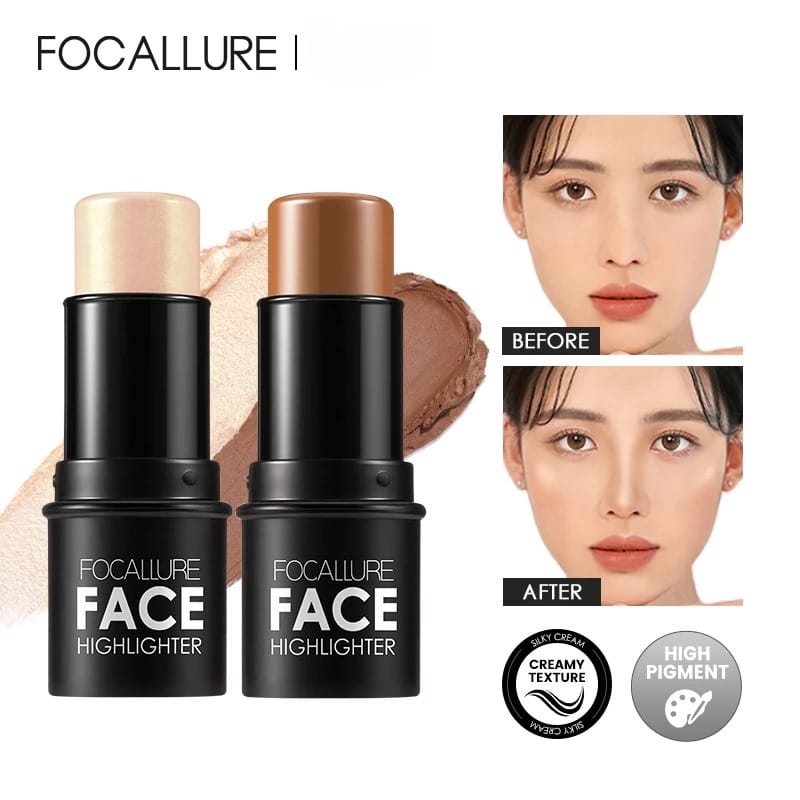 Focallure Face Highlighter & Contour Multi Stick (FA01) 6gr - 04 Brown