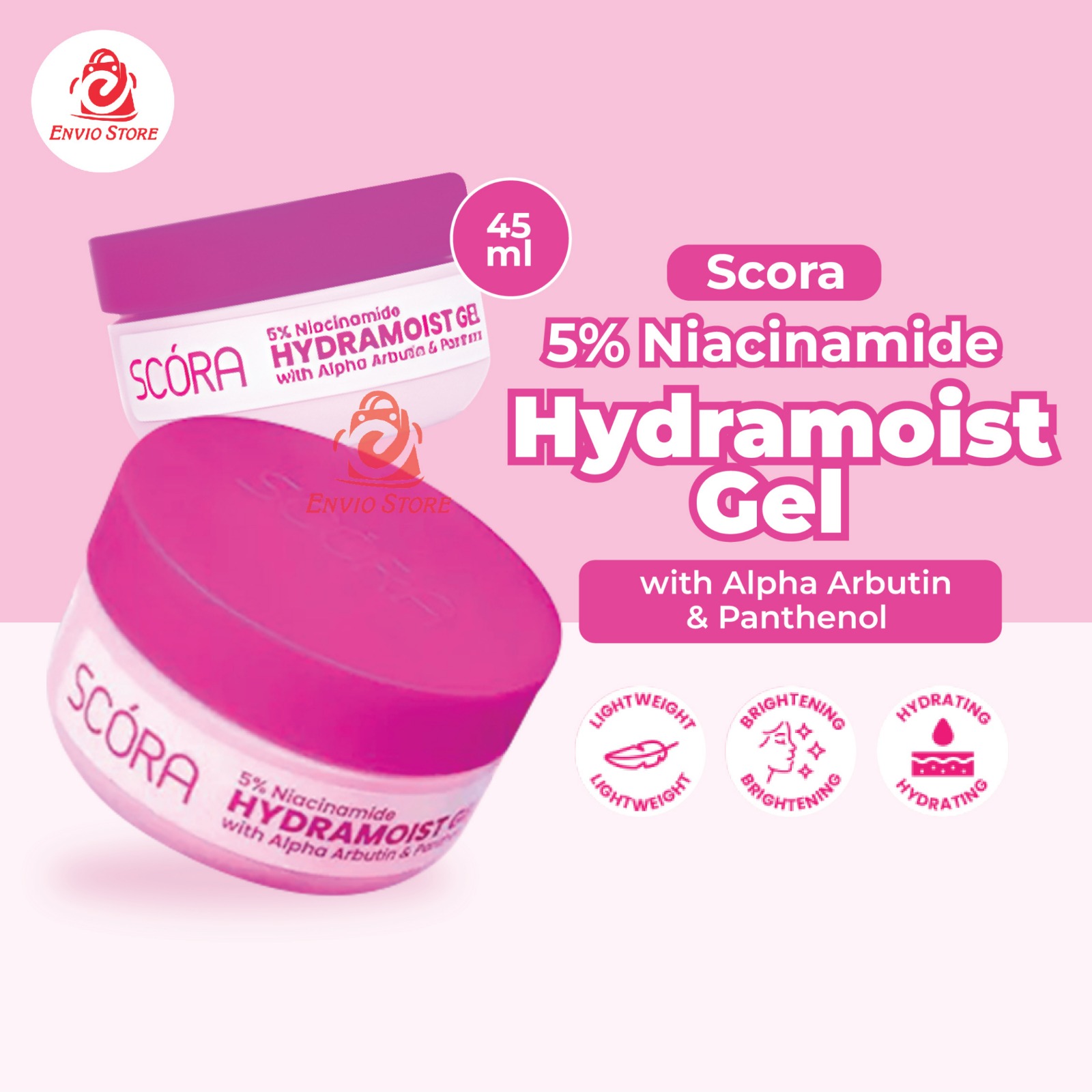 Scora 5% Niacinamide Hydramoist Gel With Alpha Arbutin & Panthenol 45ml