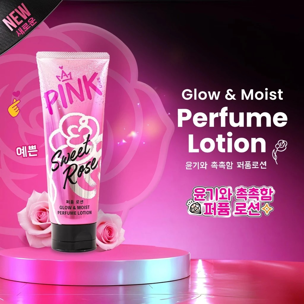 Pink Skin Perfume Lotion 180ml - Sweet Rose