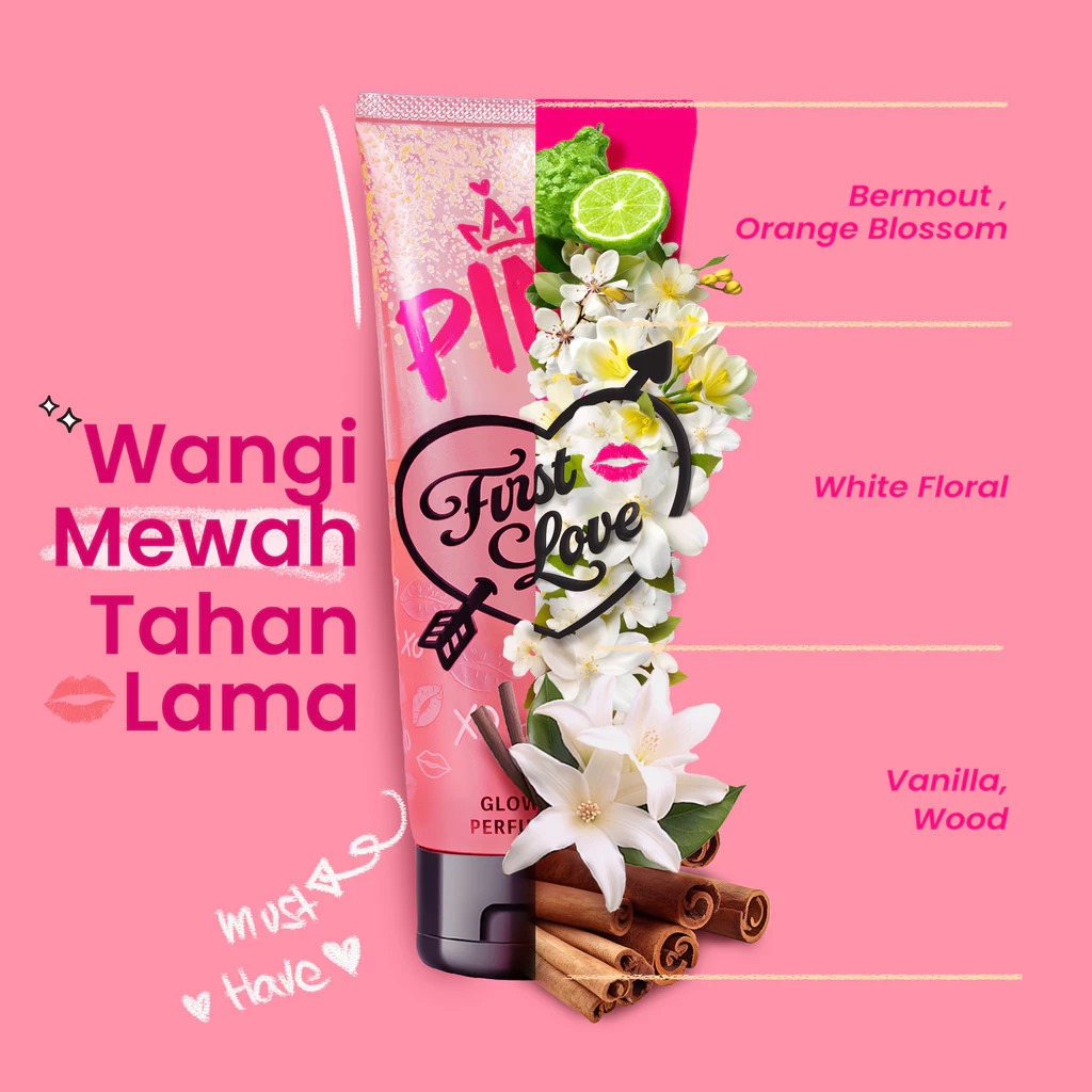 Pink Skin Perfume Lotion 180ml - First Love