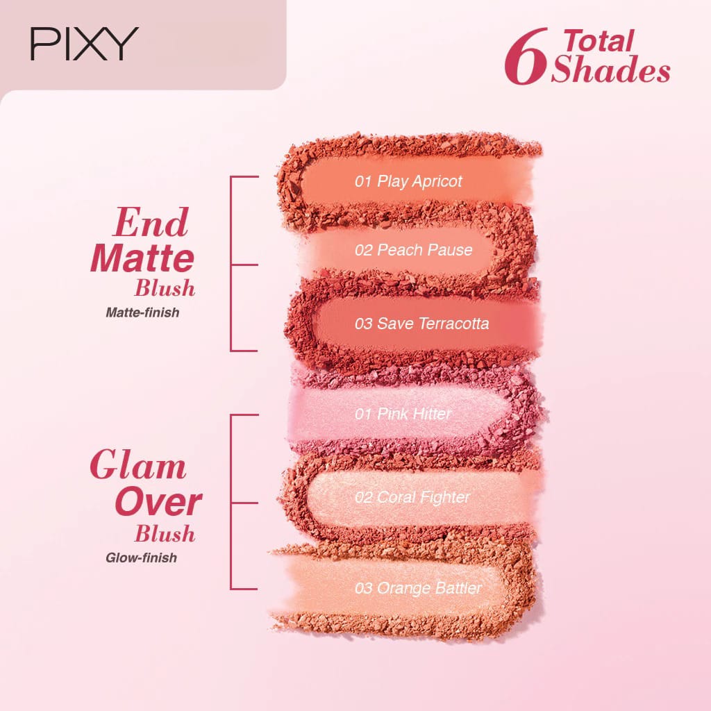 Pixy Glam Over Blush 4gr - 02 Coral Fighter