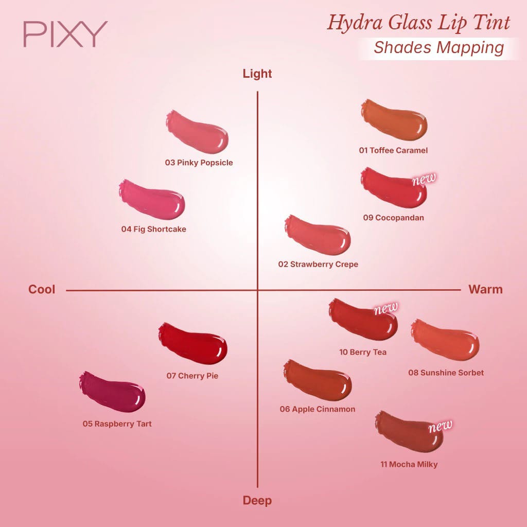 Pixy Hydra Glass Lip Tint 2.5ml - 02 Strawberry Crepe