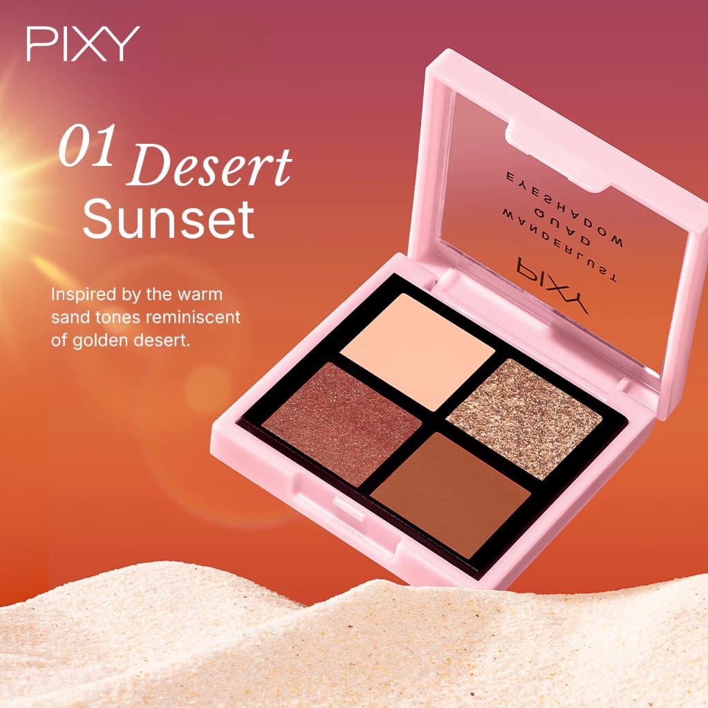 Pixy Wanderlust Quad Eyeshadow 5.5gr - 03 Rosy Fields