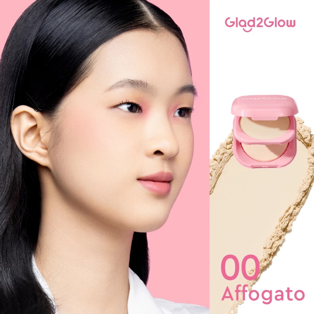 Glad 2 Glow Perfect Blurring Powder Foundation 8.5gr - 00 Affogato