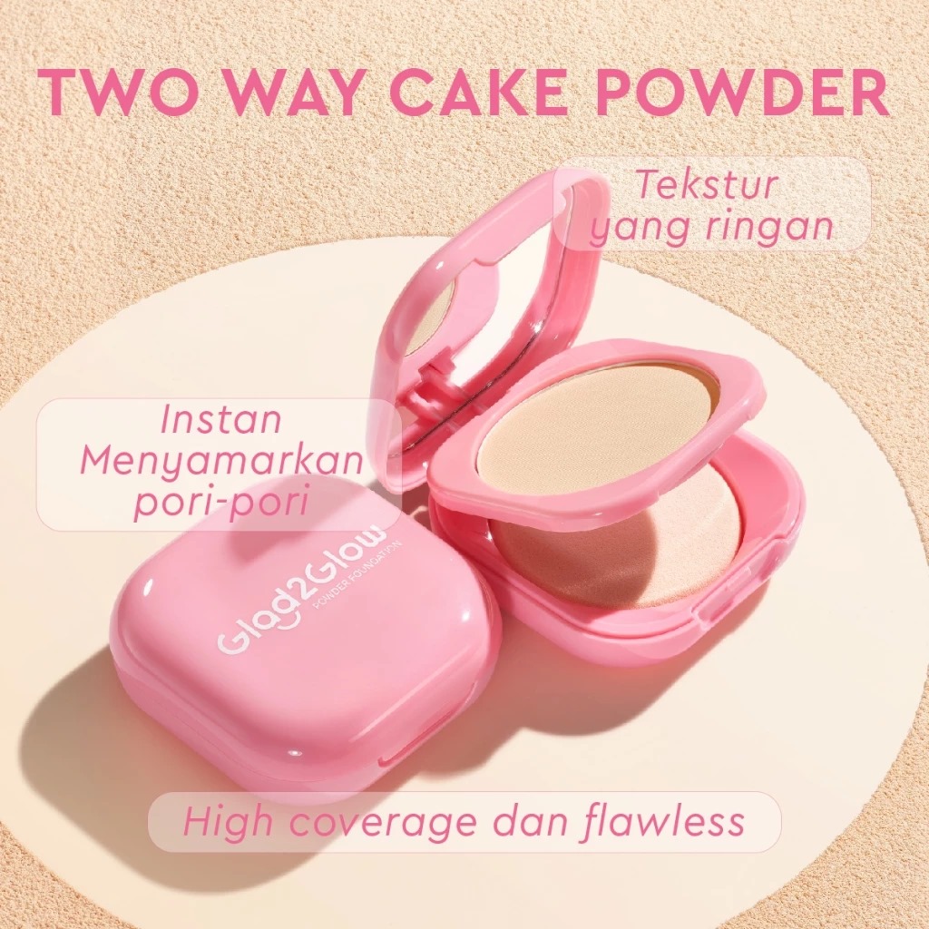 Glad 2 Glow Perfect Blurring Powder Foundation 8.5gr - 03 Custard